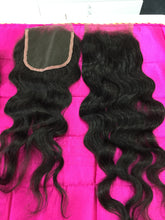 Virgin Indian Hair Wavy Lace Closure