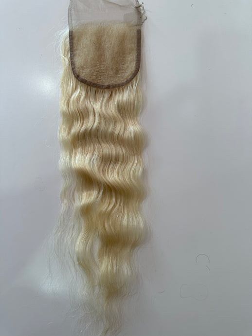 Blonde Wavy Lace Closure